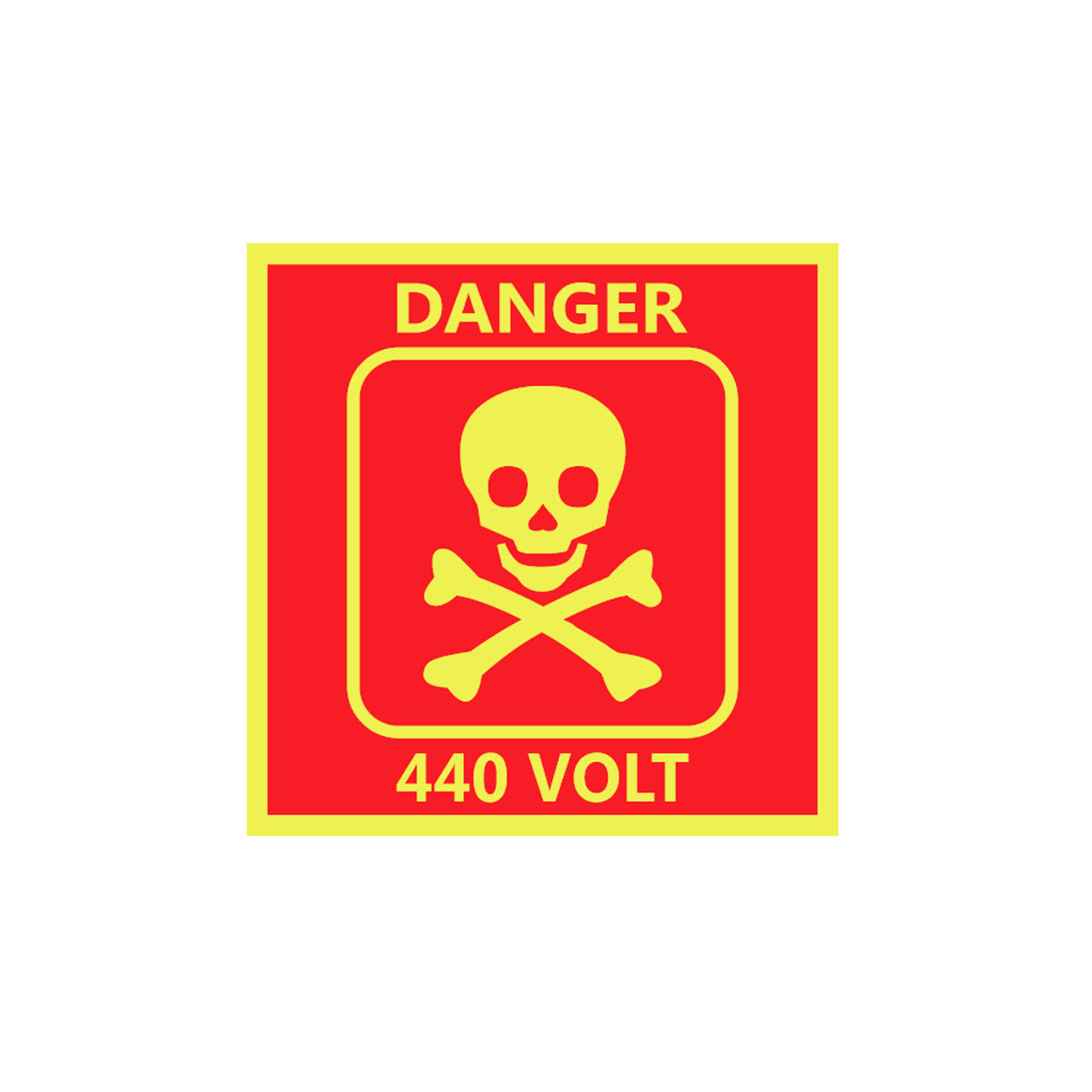 Signboard: Danger 440 Volt (6 x 6)