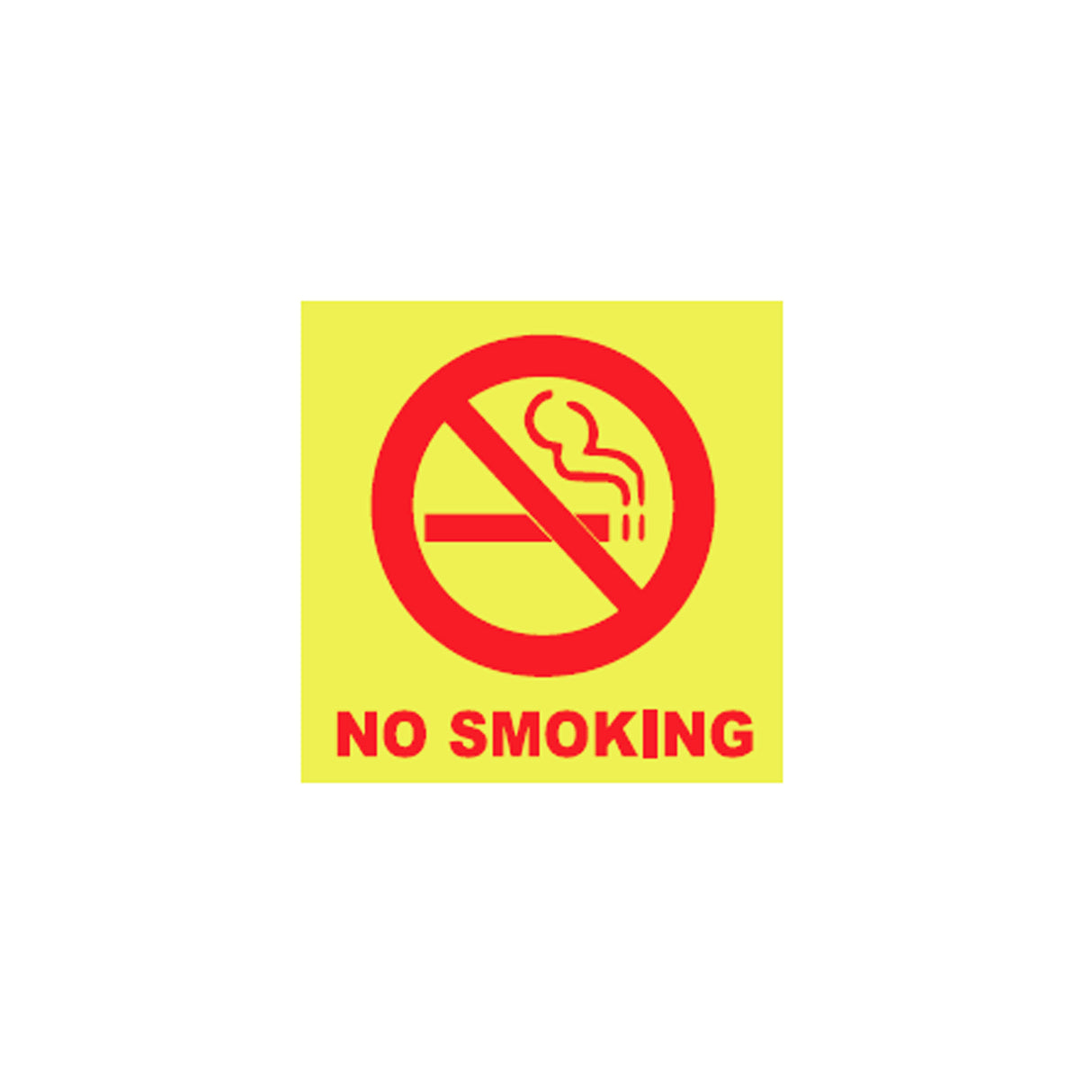 Signboard: No Smoking (6 x 6)